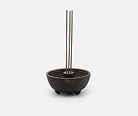 Vista 5 de Fuente de hierro fundido negro Incienso Stick Holder Burner - zen minded
