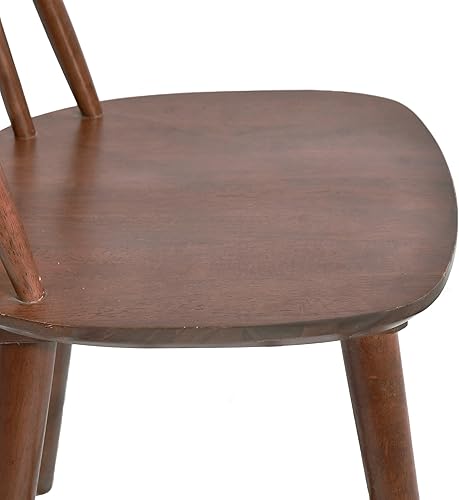 Miniatura 32 de DUHOME Juego de 2 sillas de comedor de madera, husillo blanco, lado de cocina, estilo granja, color blanco 2-Blanco,Negro