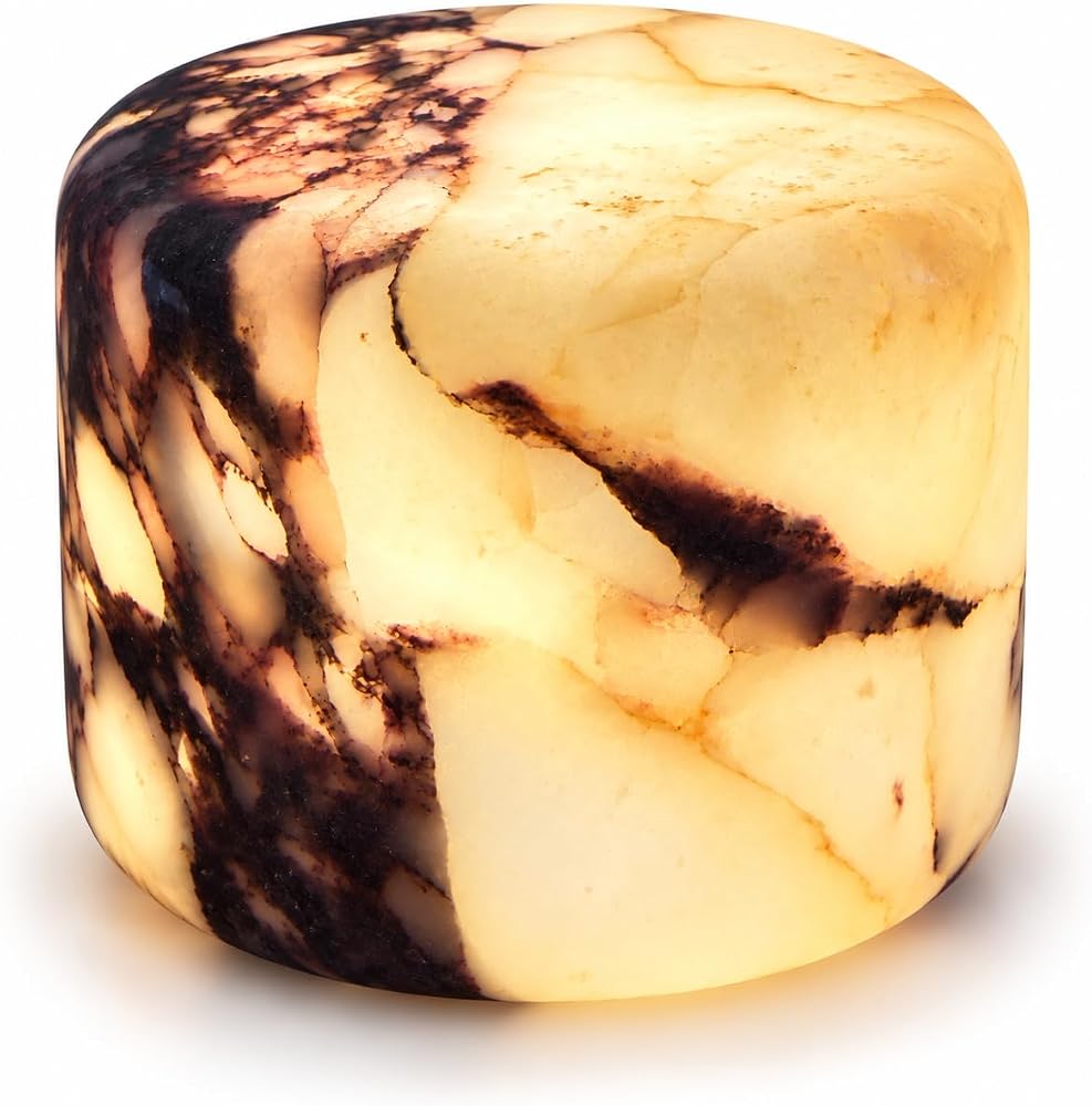 Natural Marble Mood Lamp, Rechargeable with Tap Dimming — 사진 1