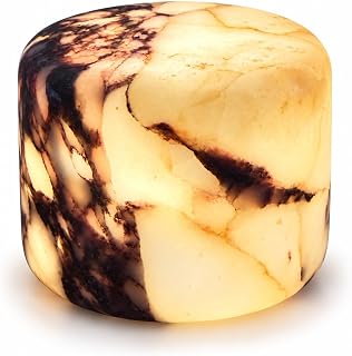 Natural Marble Mood Lamp, Rechargeable with Tap Dimming