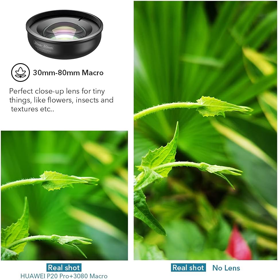 HD Optic 30mm-80mm Macro Lens Phone Camera Lens Super Macro Lentes for Smartphones