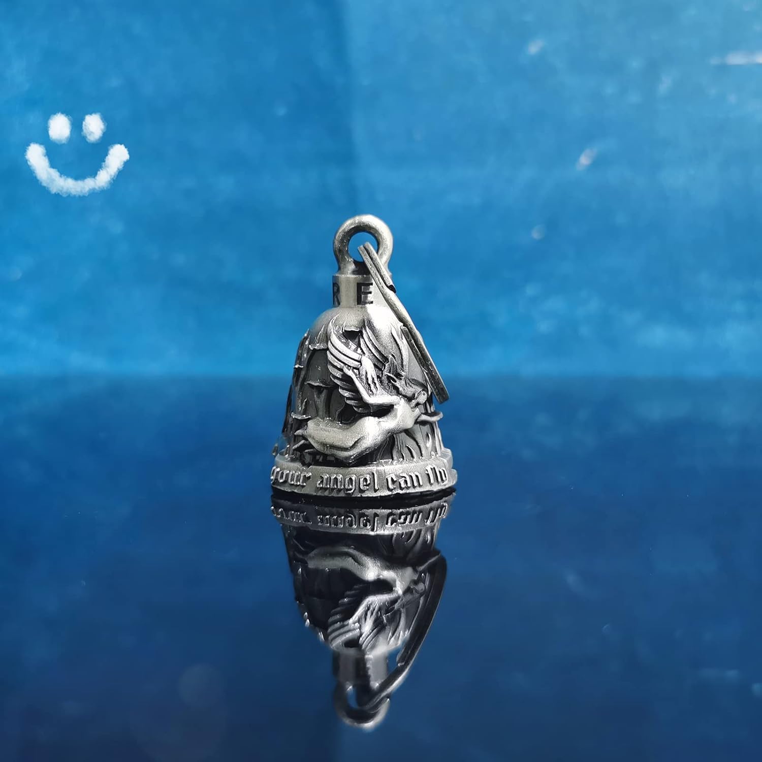 Motorcycle Bell with Hanger for Biker, Good Luck Biker Bells & Motorcycle Accessories, Keychain Luck Bell - Image 7