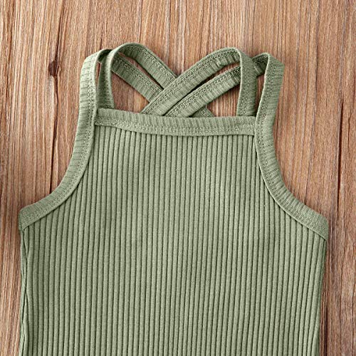 Baby Girl Boy Romper Bodysuit Solid Plain One Piece Jumpsuits Sleeveless One Piece Baby Clothes Outfits Summer #TOP1