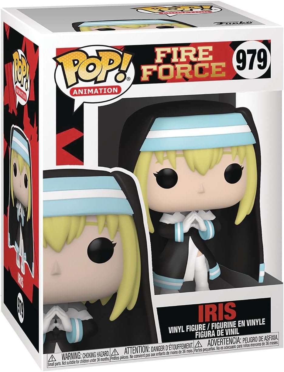 POP Fire Force - Iris Funko Pop! Vinyl Figure (Bundled with Compatible Pop Box Protector Case), Multicolor, 3.75 inches
