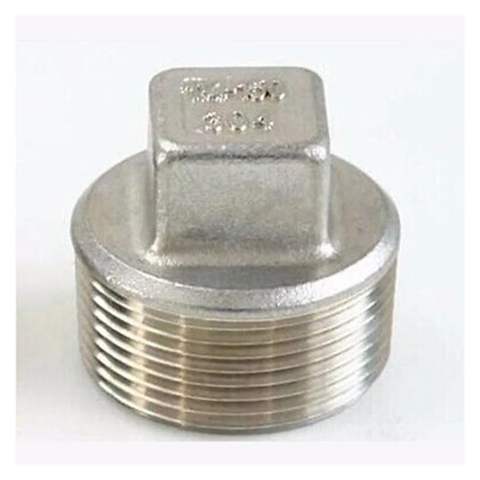 Ssoptmcb Men's One Color 1"" Bsp Threaded Connection 304 Stainless Steel Pipe Fitting Countersunk Square Head