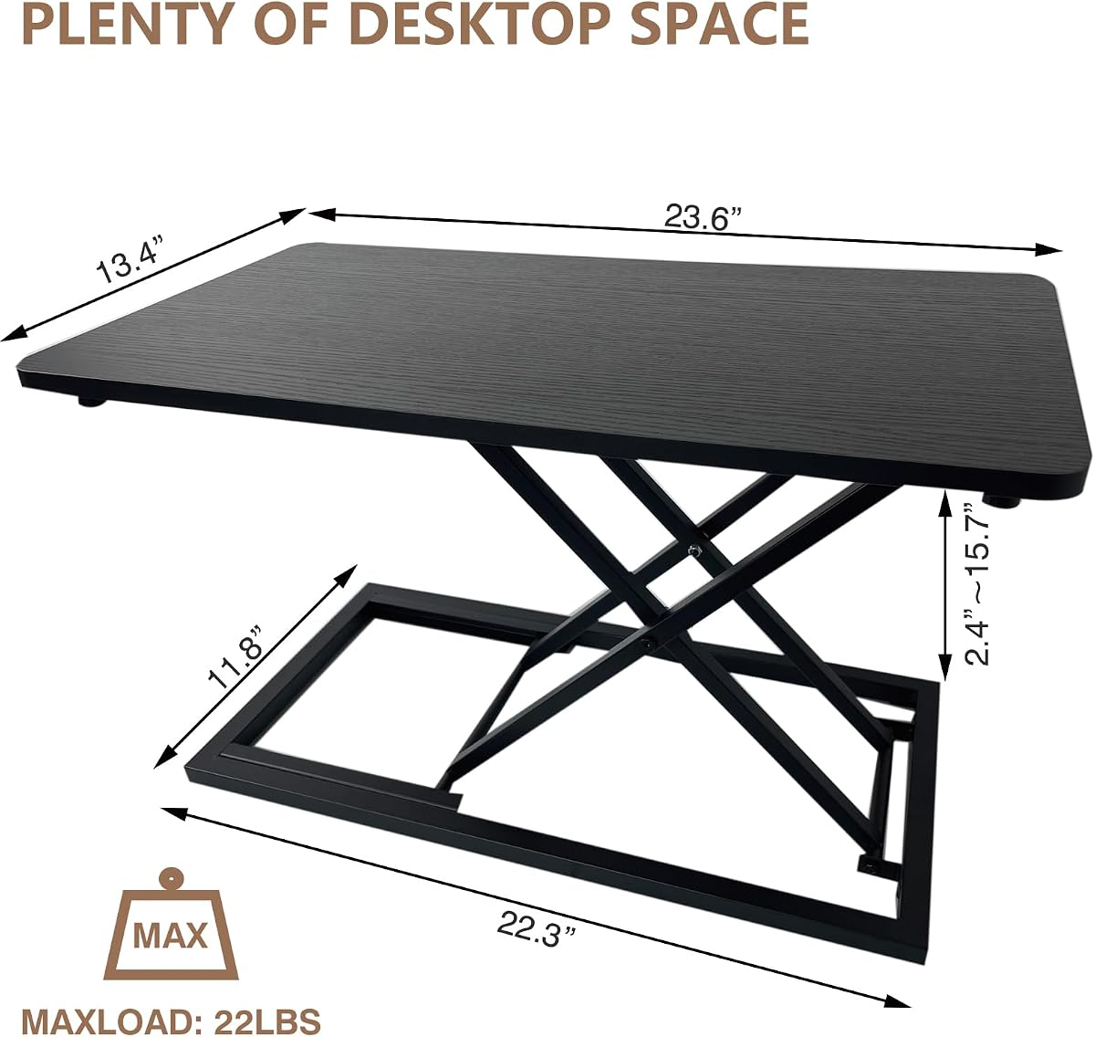 Flexispot M2B Standing Desk Converter view 2