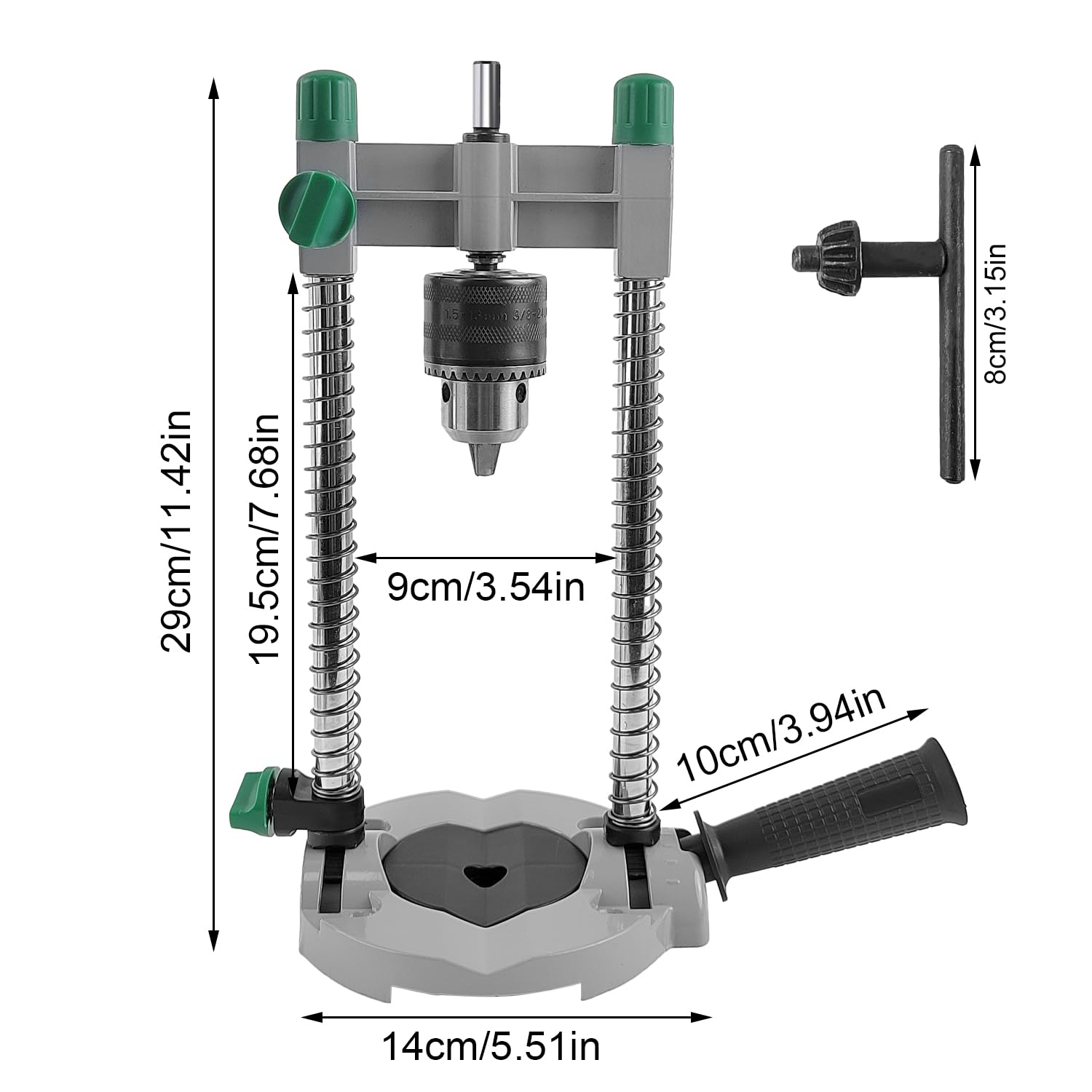 Colonne de Support pour Perceuse, Porte-Foret Réglable, 45 60 75 90° Guide de Percage, Support Perceuse, Support Perceuse Colonne, Matériau Métallique Supports pour Perceuse