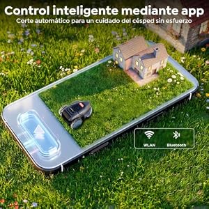 V3 AI Vision Robotic Lawn Mower, 1600 Sq.Ft, Dark Black — photo 3 of 6