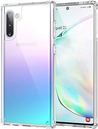 for Samsung Galaxy Note 10 Plus Case 5G Clear TPU Bumper Hard PC Back Cover Stronger Protection Shockproof Protective Heavy Duty for Samsung Galaxy Note 10 Plus Phone Case