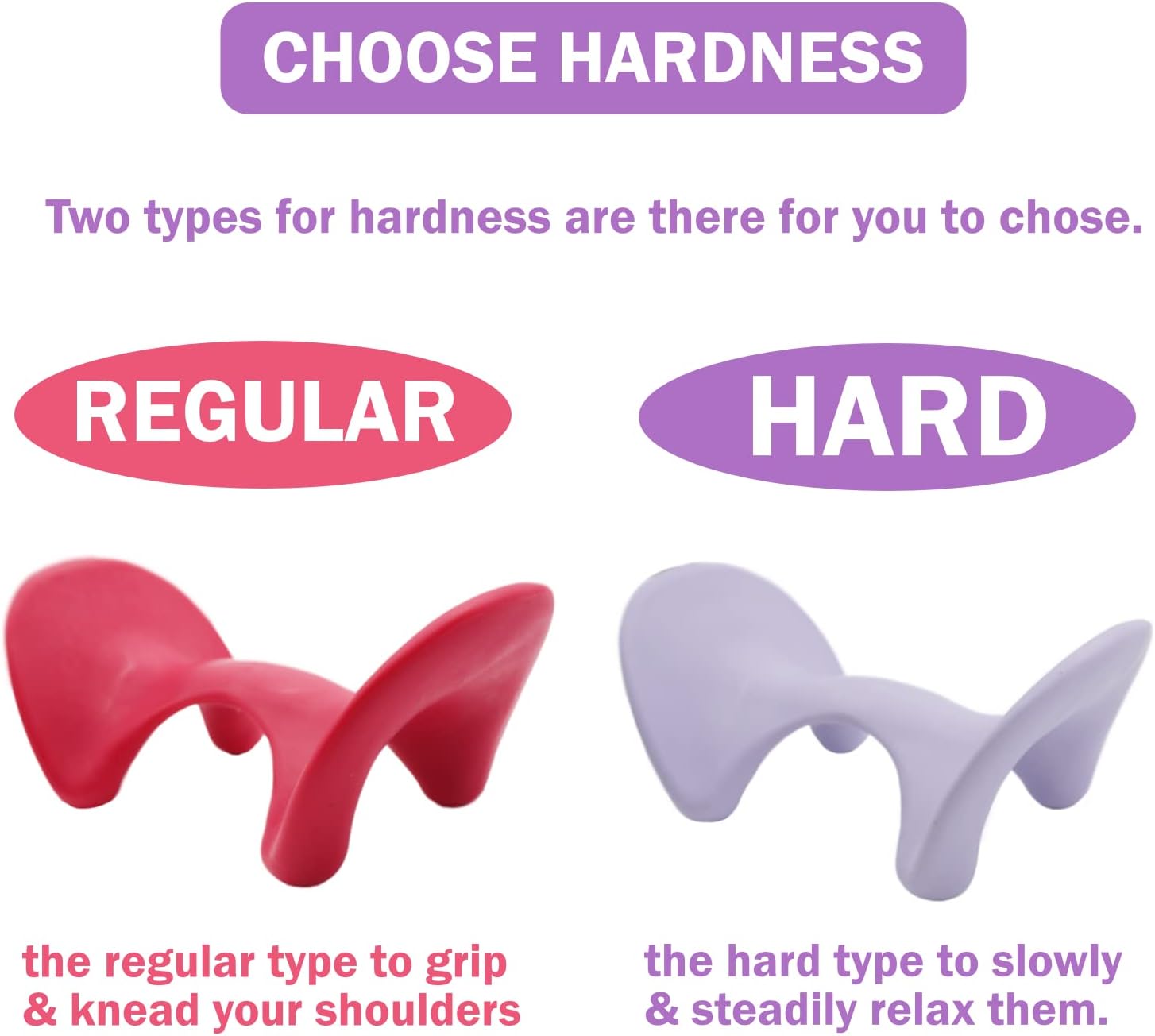 VESS Bodyrecipe Neck Refresh-Relaxation Tools for Body and Head-Relax Your Body- During Business Working or Study Breaks, Made in Japan (Hard Type/Purple)