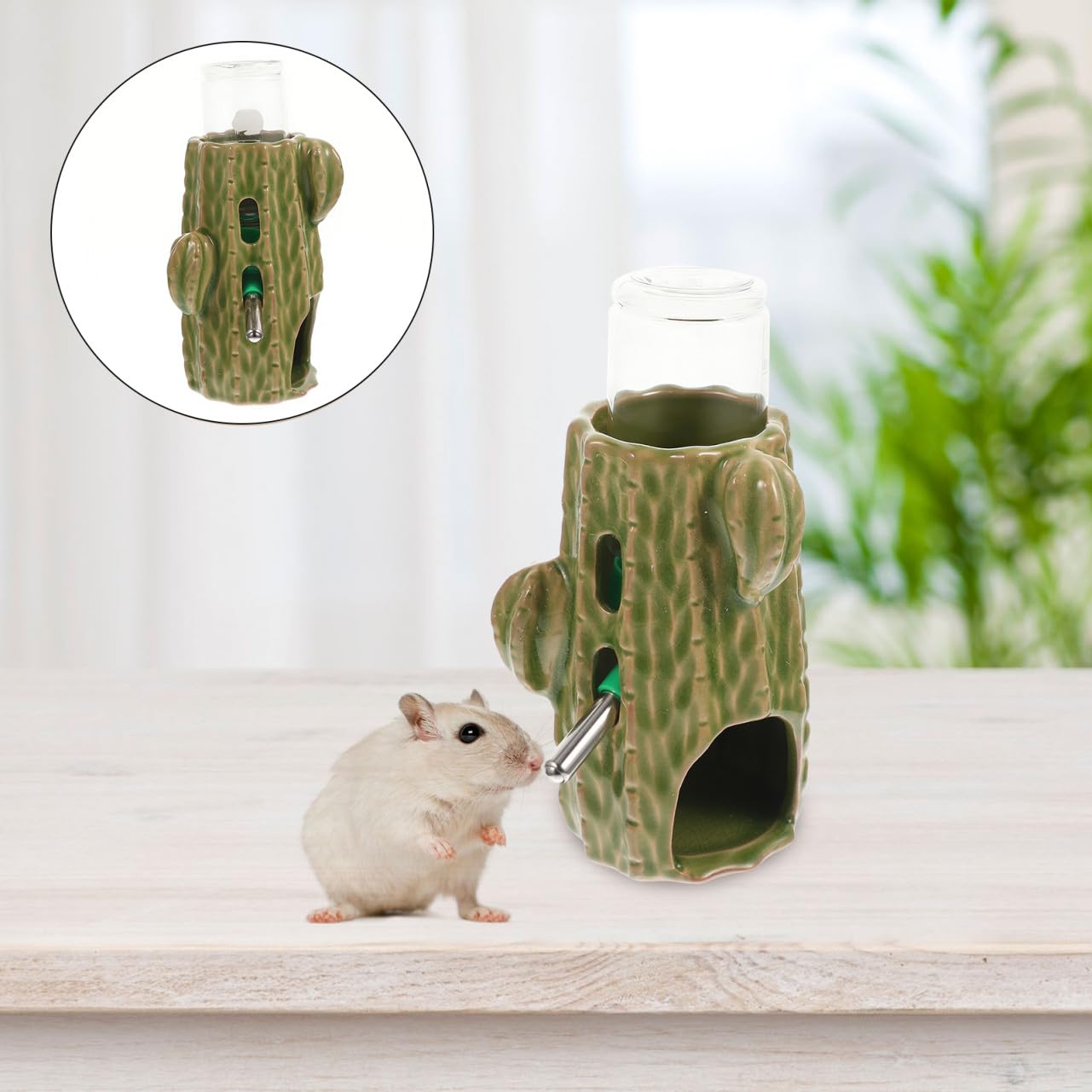 1juego Botella De Agua para Hámster Soporte Bebedero Vertical para Jaula De Chinchilla y Hámster Accesorio Práctico para Mascotas