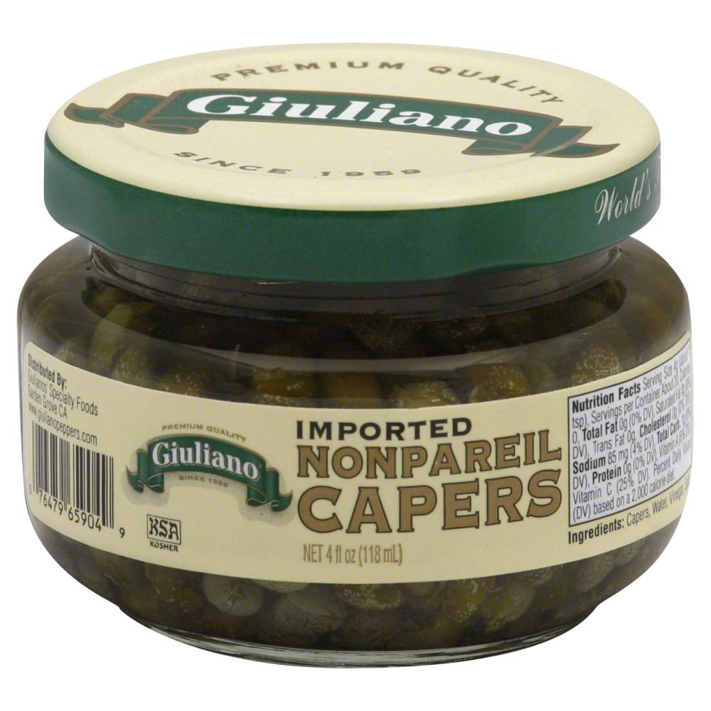 Earthy Giuliano Caper Nonpareil Imported, 4 oz