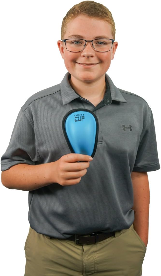 Comfy Cup™ Boys Youth Sized Soft Foam Beginners Protective Athletic Cup Ages 7-11 Kids Athletic Cup for Baseball, Football, Hockey, Lacrosse, Martial Arts, Karate, Tae Kwon Do