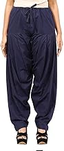 ANARO Women's Plain Cotton Patiala Salwar Pant with Side Pockets