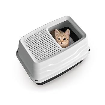 Lettiera Per Gatti Chiusa Con Entrata Dall'Alto - 58x39x38.5cm, Design Compatto E Facile Da Pulire - Foto 3