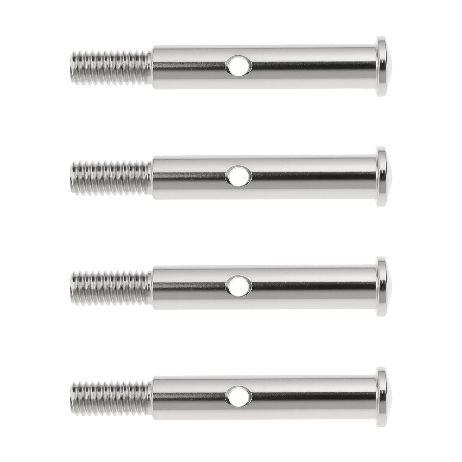 Briny River 4Pcs 1/10 RC Car Front Wheel Axle 3637 Compatible with T raxxas