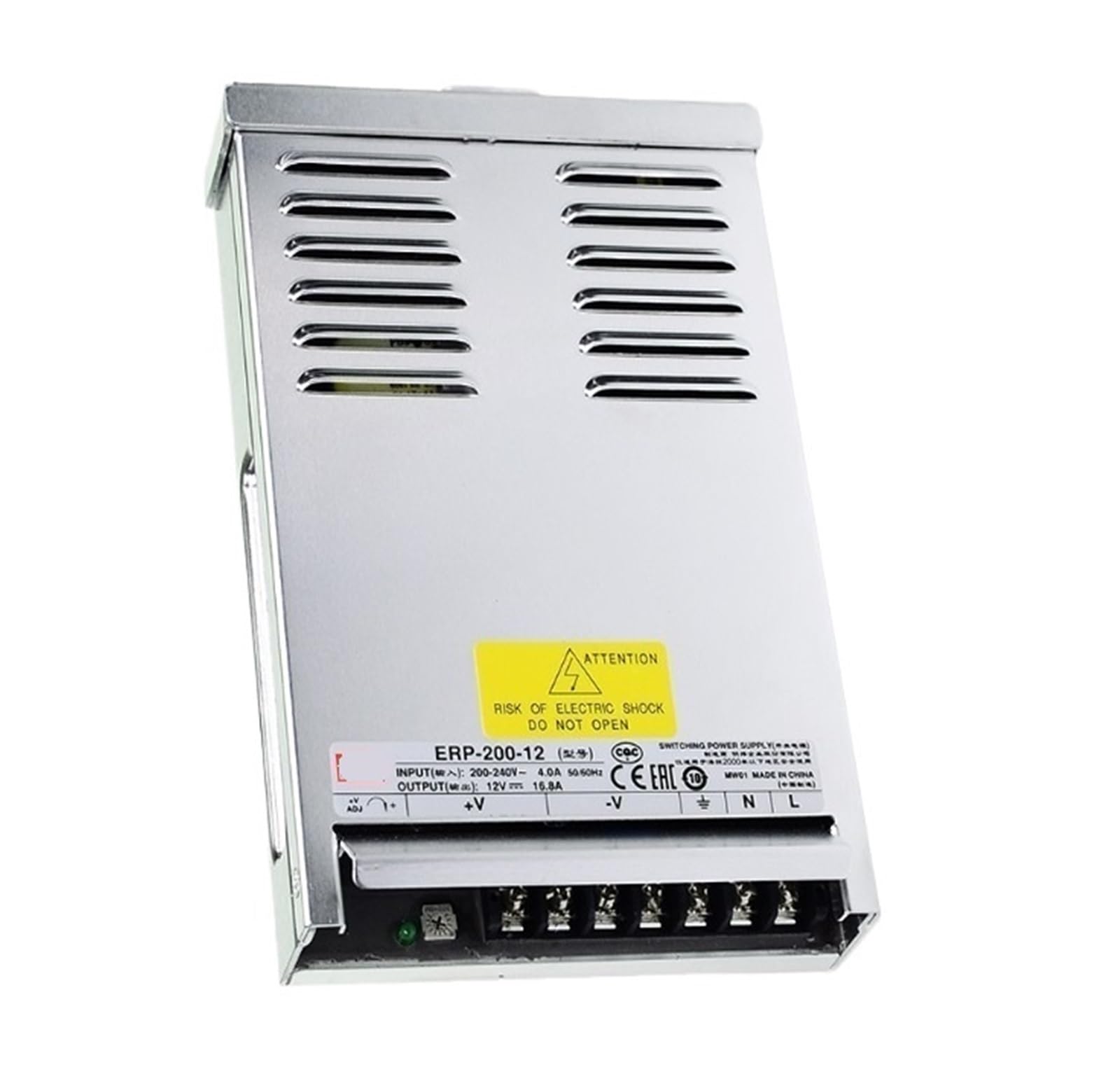 Alimentation à découpage ERP-200-24 avec bloc 200W pour un rendement électrique stable