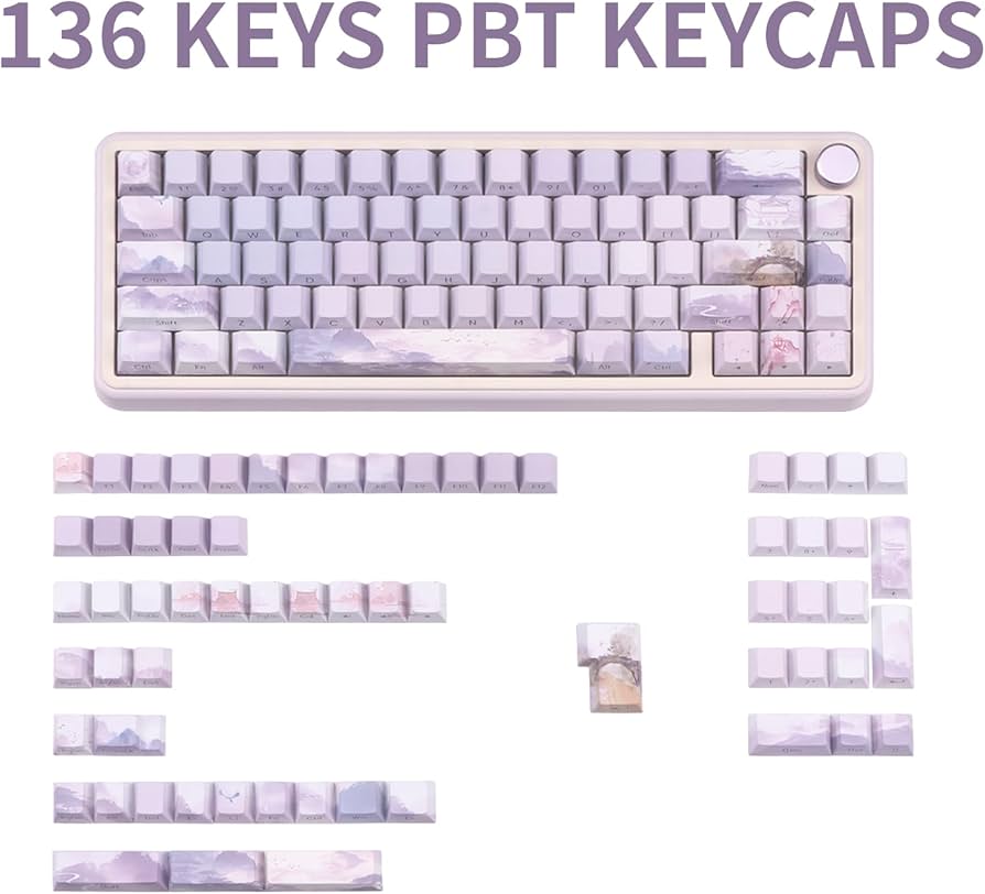 キーボード WS Amber Keycaps Blossom lilac WS Amber Keycaps – Wuque Studio