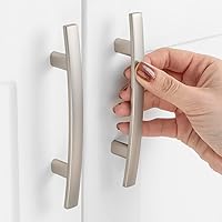 Vista 14 de Paquete de 10 manijas de 1 pulgada, cuadradas cromadas pulidas para gabinetes, pomos cromados para cajones, tiradores cromados para gabinetes