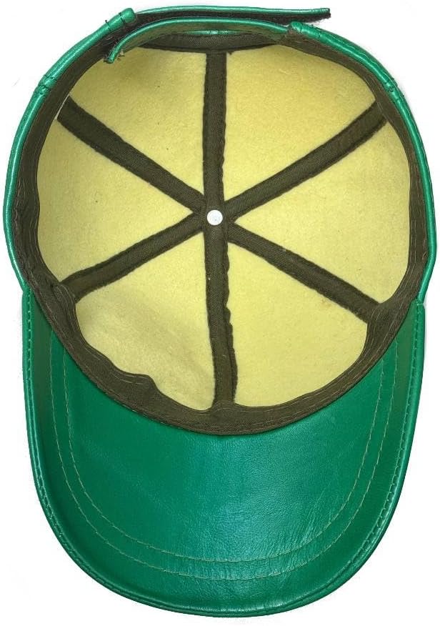 Lukkizara Leather Cap for Men Women Real Sheepskin Adjustble Hat Classic Referee Snapcack