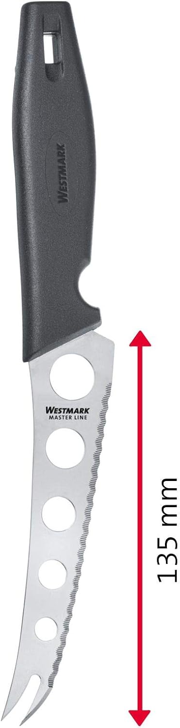 Westmark Breakfast set 3-piece: cheese/butter/breakfast knife, stainless steel/plastic, silver/black, 135922E6