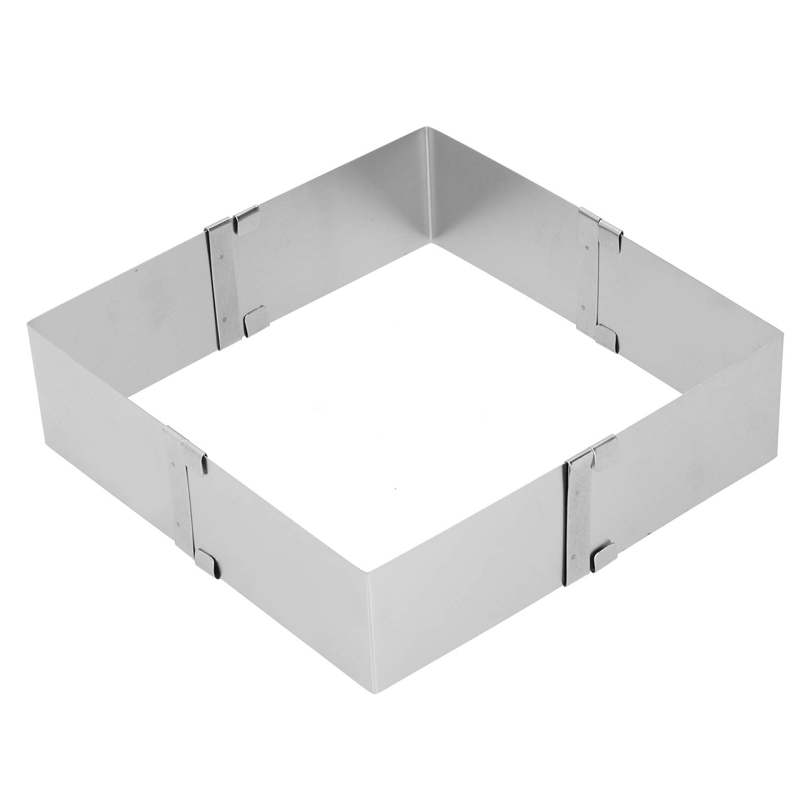 Stainless Steel Square Adjustable Cake Mold Ring for Kitchen DIY Baking Tools(S)