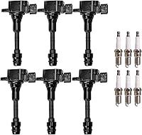 Vista 1 de ENA Juego de 6 bobinas de encendido y bujía de iridio compatibles con Nissan Infiniti FX35 M35 G35 350Z 2003 2004 2005 2006 2007 2008 3.5L repuesto
