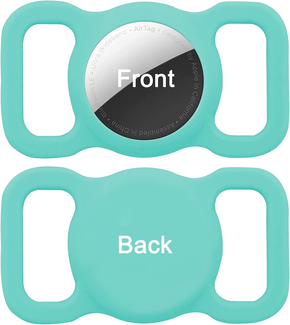 protective airtag case for dog collar petdog collar holder case compatible with apple airtag waterproof airtag loop for gps tracker lightweight sof