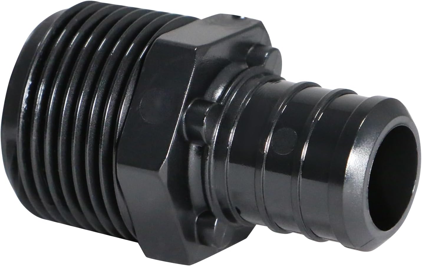 10 Pieces XFITTING 1 in Pex B x 1 in Male NPT Adapter, Poly Alloy,