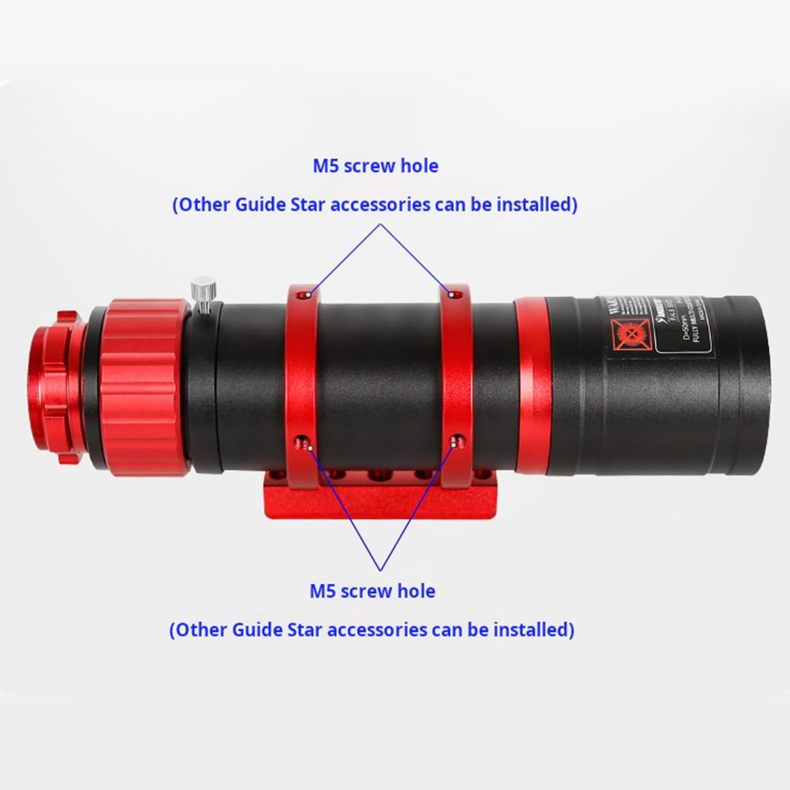 ljhnba Alcance guía de astronomía 50ED 50/240 F 4.8 fácil de Usar Adecuado para Varios telescopios Ideal para guía de observación de Estrellas