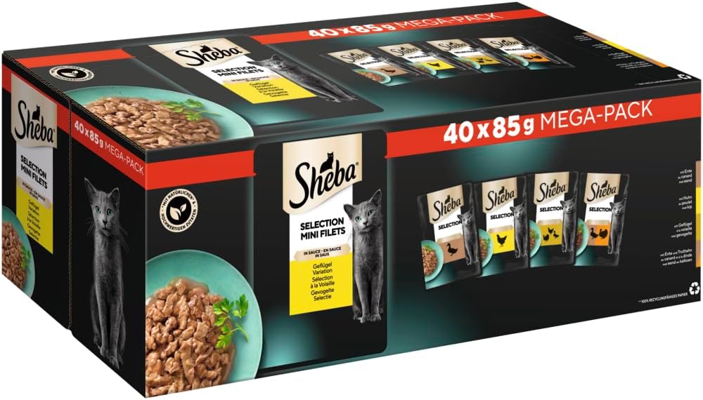 Sheba Selection In Sauce Karma dla Kotów, Drób, 40x85g