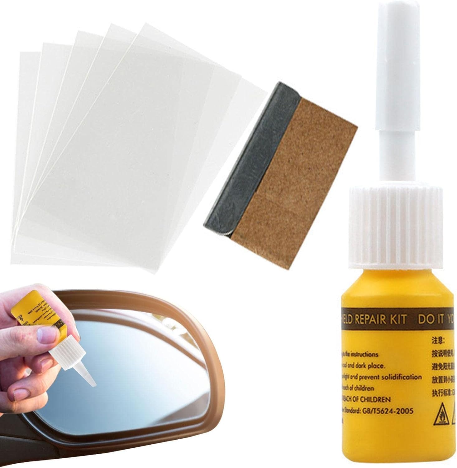 Windshield Crack Repair Kit, Effectively Repairs Small