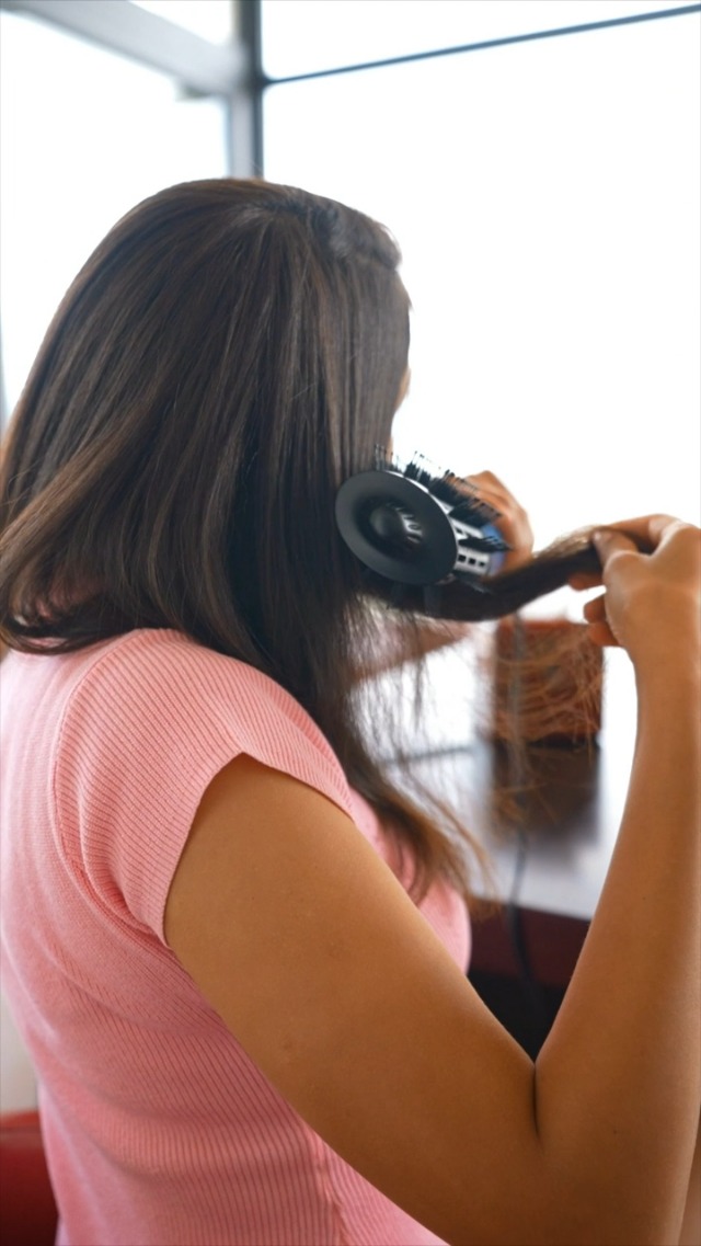 Image of BabylissPRO Nano Titanium Professional 2.5 inch Hot Air Dryer Brush For Styling And Drying