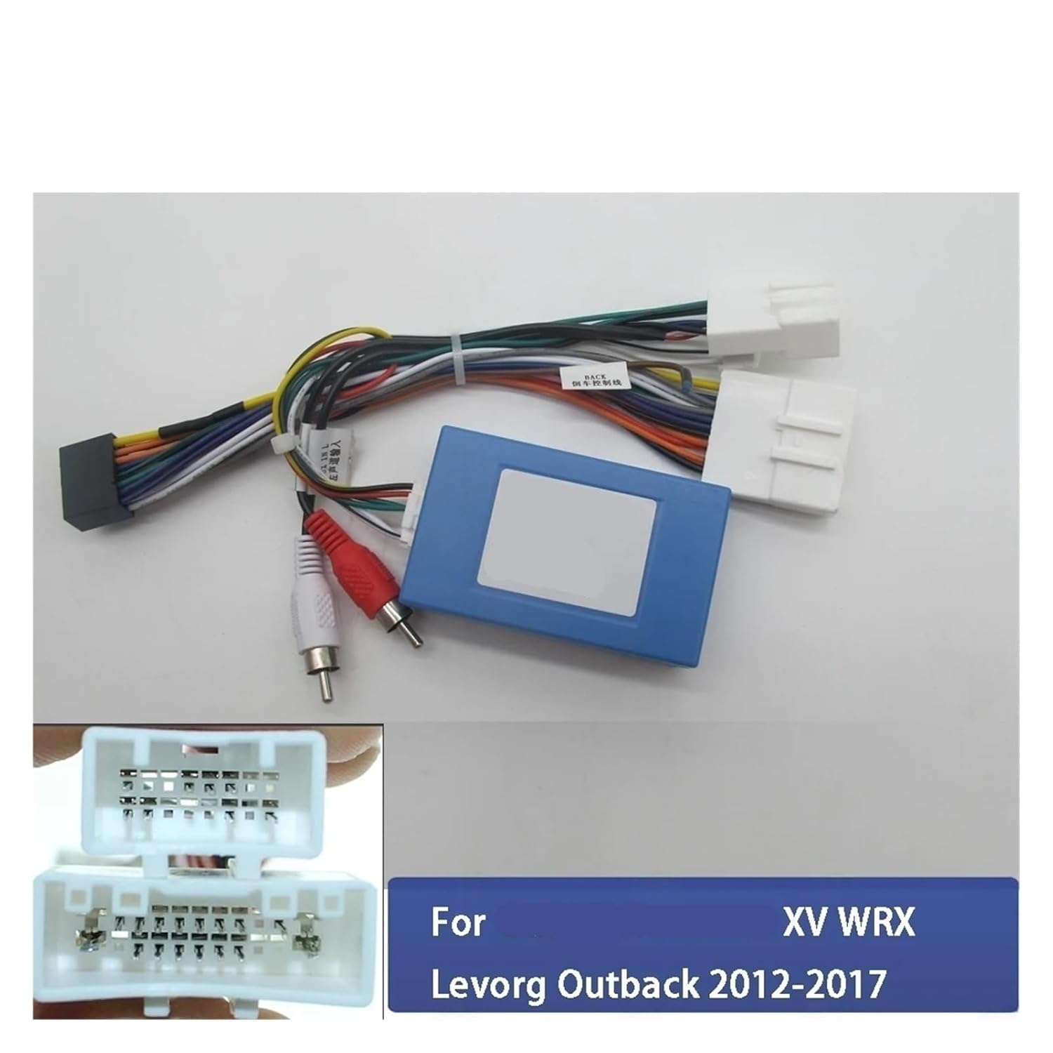 16Pin Car Wiring Harness Adapter Canbus Box Decoder Android Power Cable Compatible with Subaru Forester XV WRX Levorg Outback 2012-2017