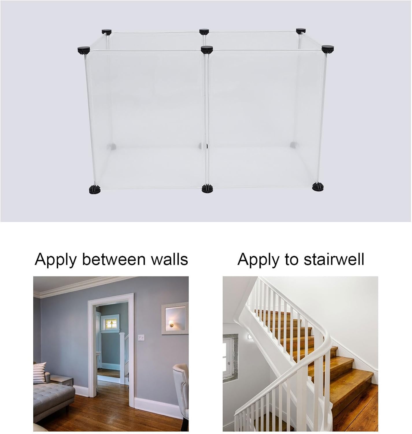 Ciieeo Detachable Pet Fence 6pcs Set Mini Playpen Panels 45x35cm DIY Pet Isolation Fence for Hamsters Rabbits Hedgehogs Small Animals Indoor Outdoor