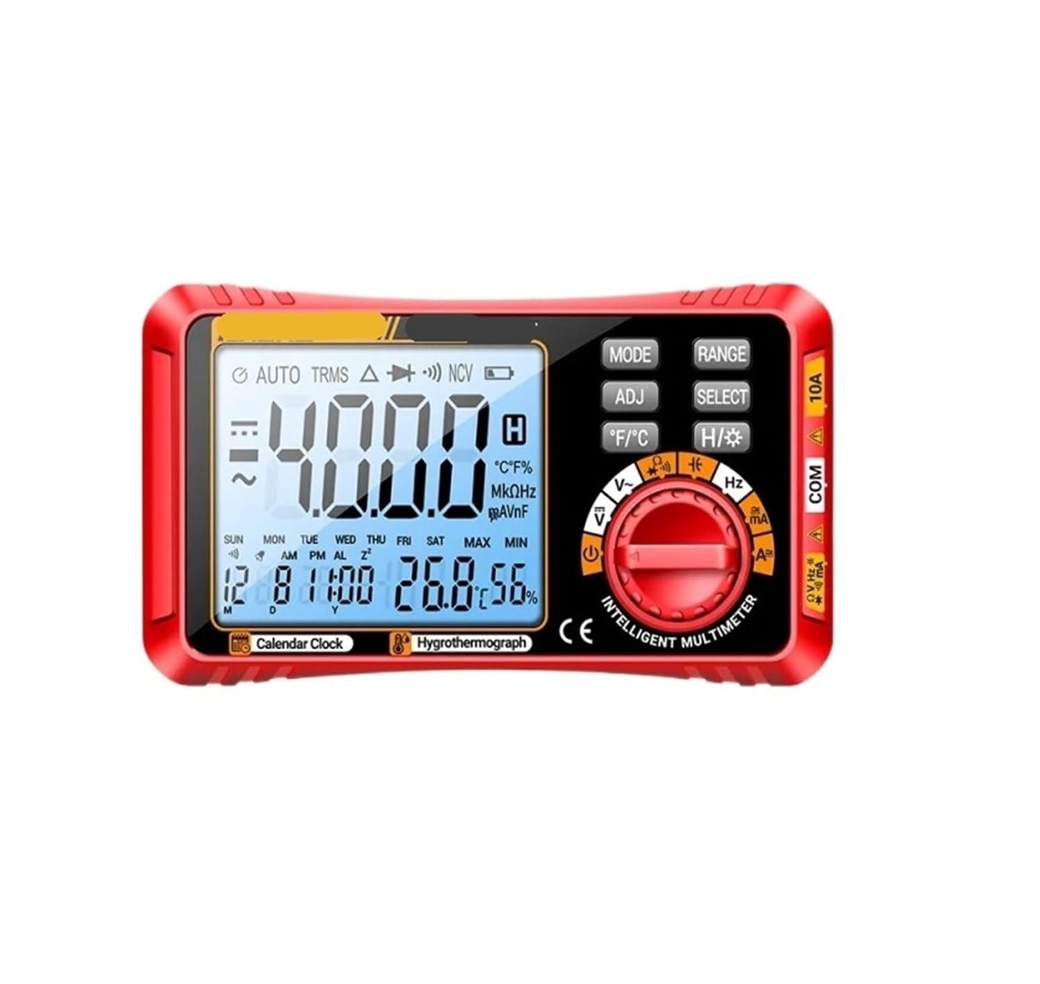 612 Digital Multimeter AC/DC Current, Voltage, Capacitor(Red Pro)