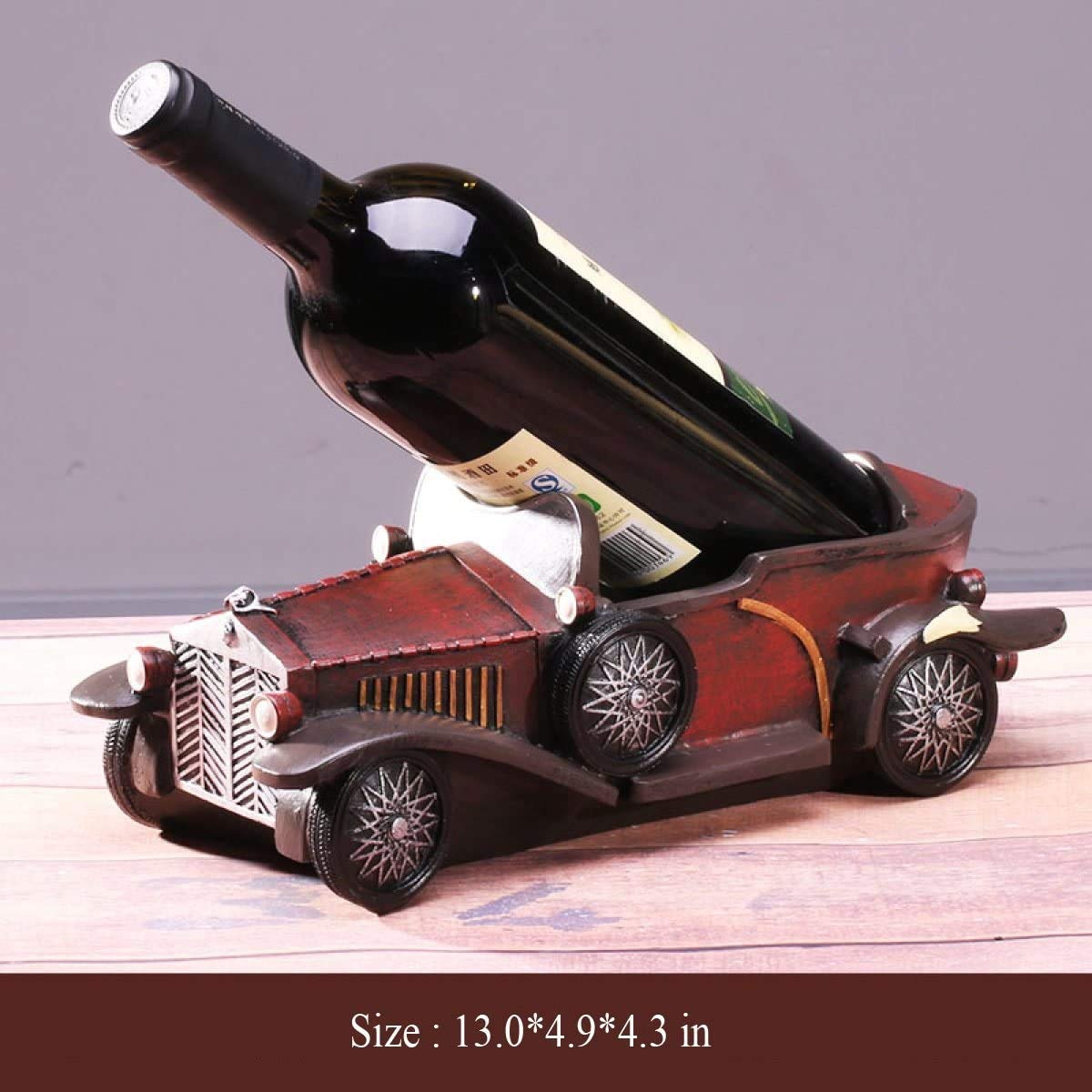 Place a wine bottle NaNa Wine rack creative American retro car violin wine rack home coffee shop decorations ornaments restaurant props bar (Color : B) (Color : E)