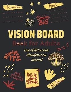 Independently published Vision Board Book for Adults: Law of Attraction Manifestation Journal