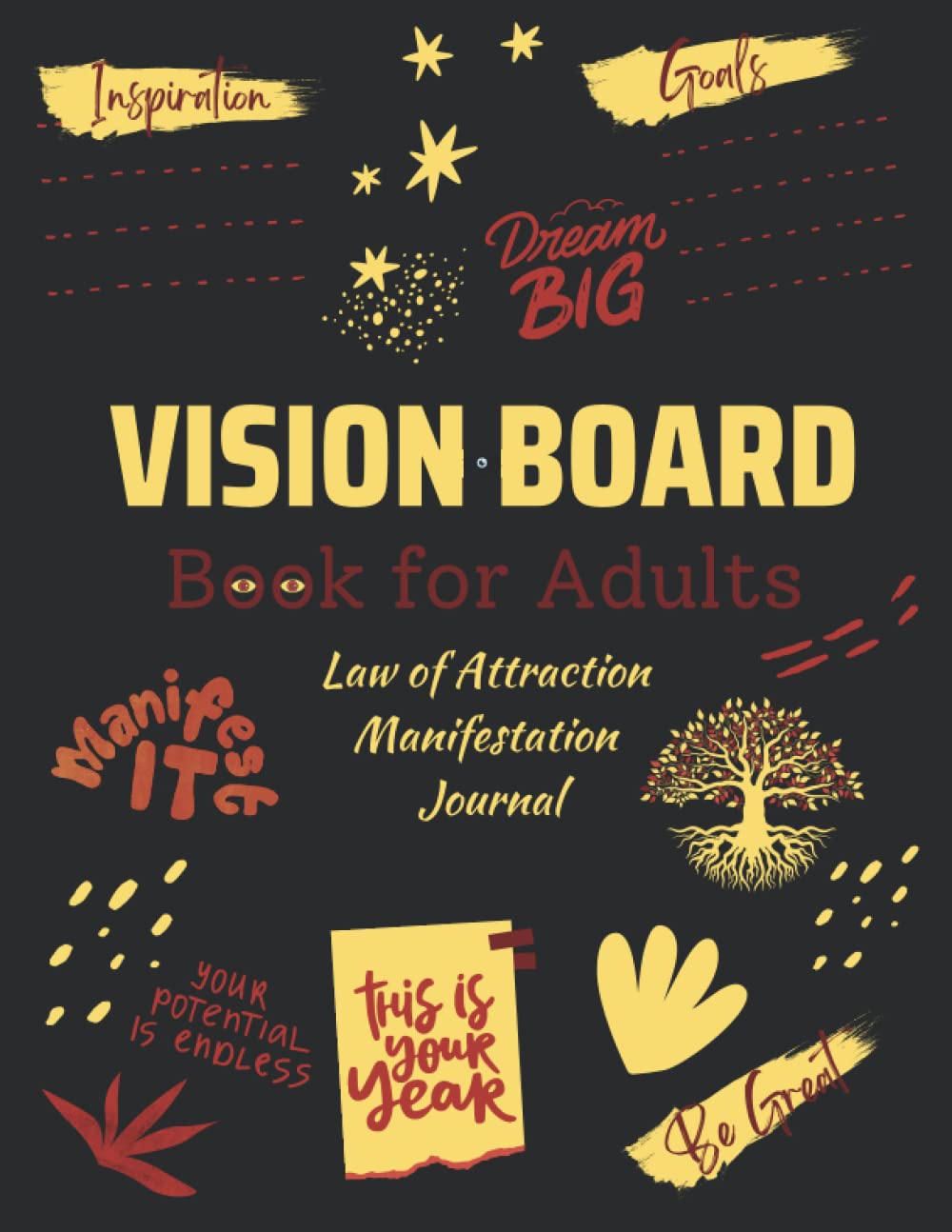 Independently published Vision Board Book for Adults: Law of Attraction Manifestation Journal