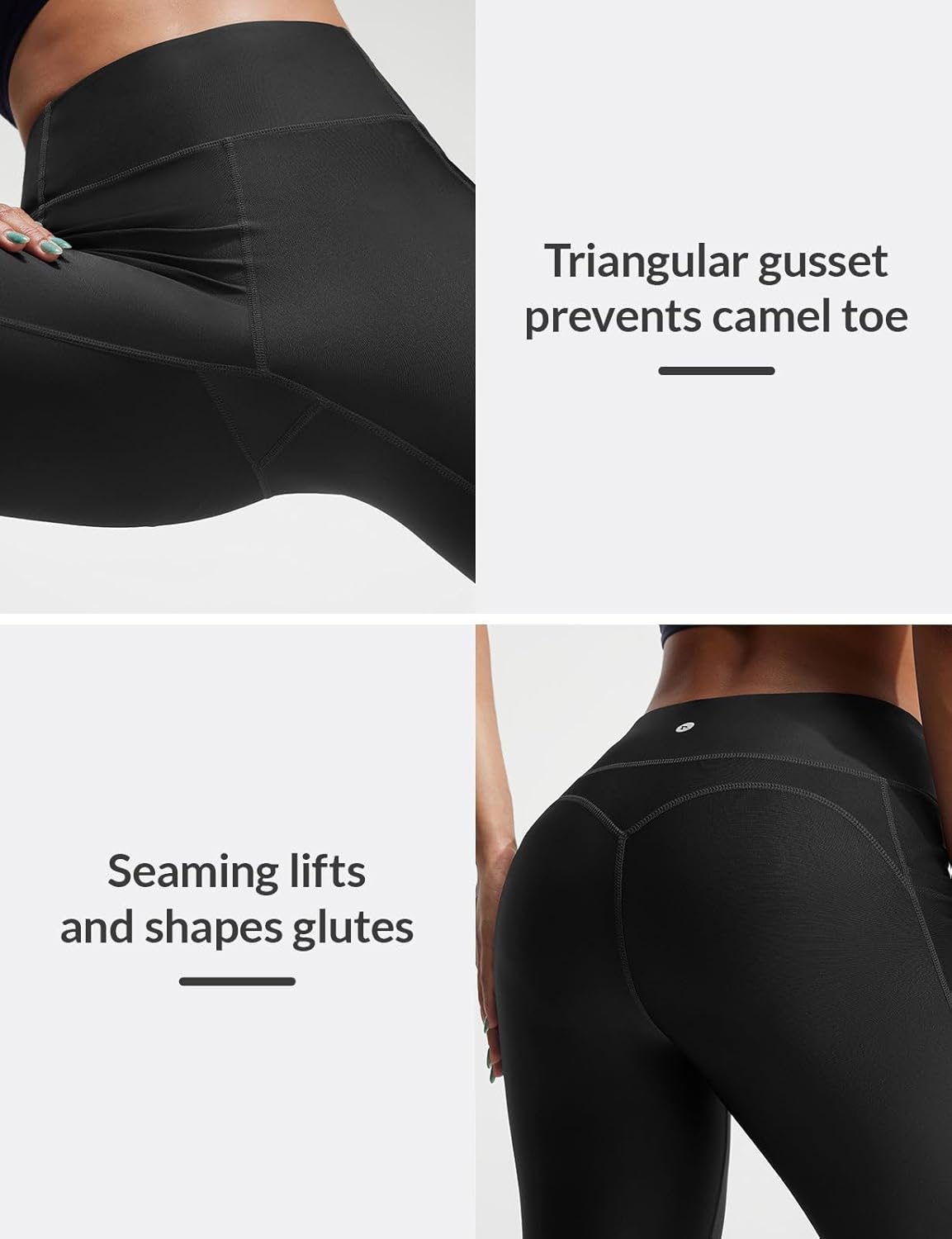 baleaf Women's 18" High Waisted Swim Pants Long Swim Capris UPF50+ Swimsuit with Liner and Pockets - Image 4