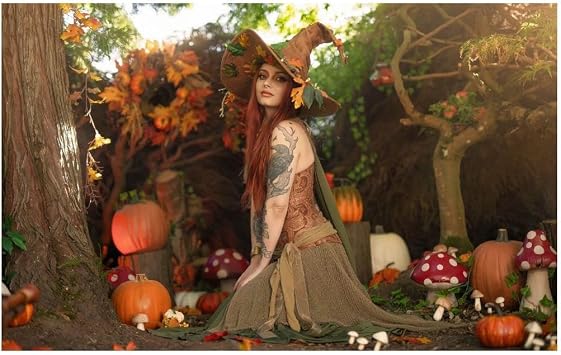 My Joy Collection Witch Cosplay HD Photo Hot Babe HQ Sexy Girl Woman Female Body Pinup For Men Decor Wall Art Man Cave Garage 12x16 Poster
