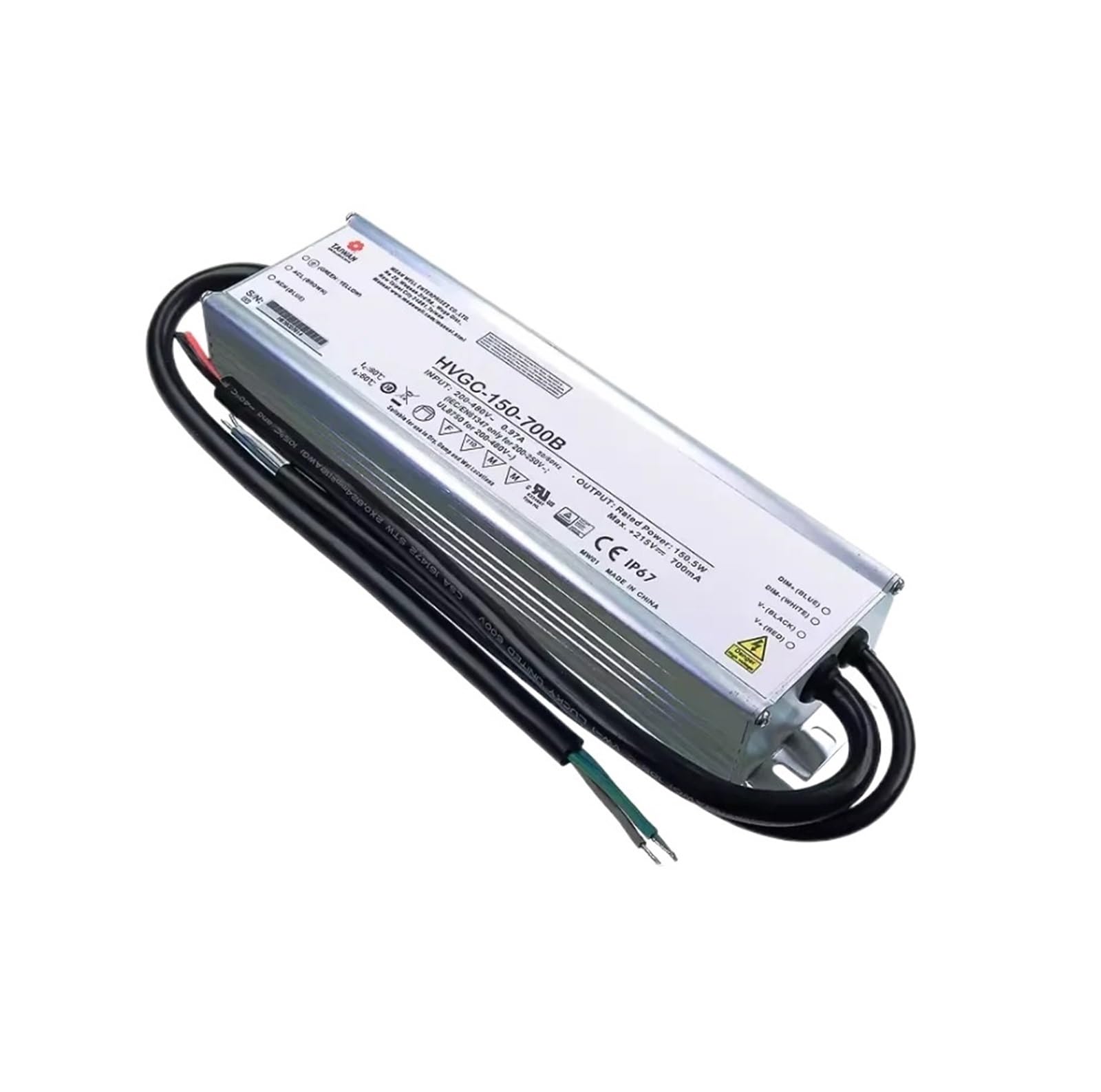 BALYDLUL 150W constant voltage+constant current dimmable LED driver HVG-150 12V 15V 20V 24V 30V 36V 42V 48V 54V B(HVG-150-48B 48V)