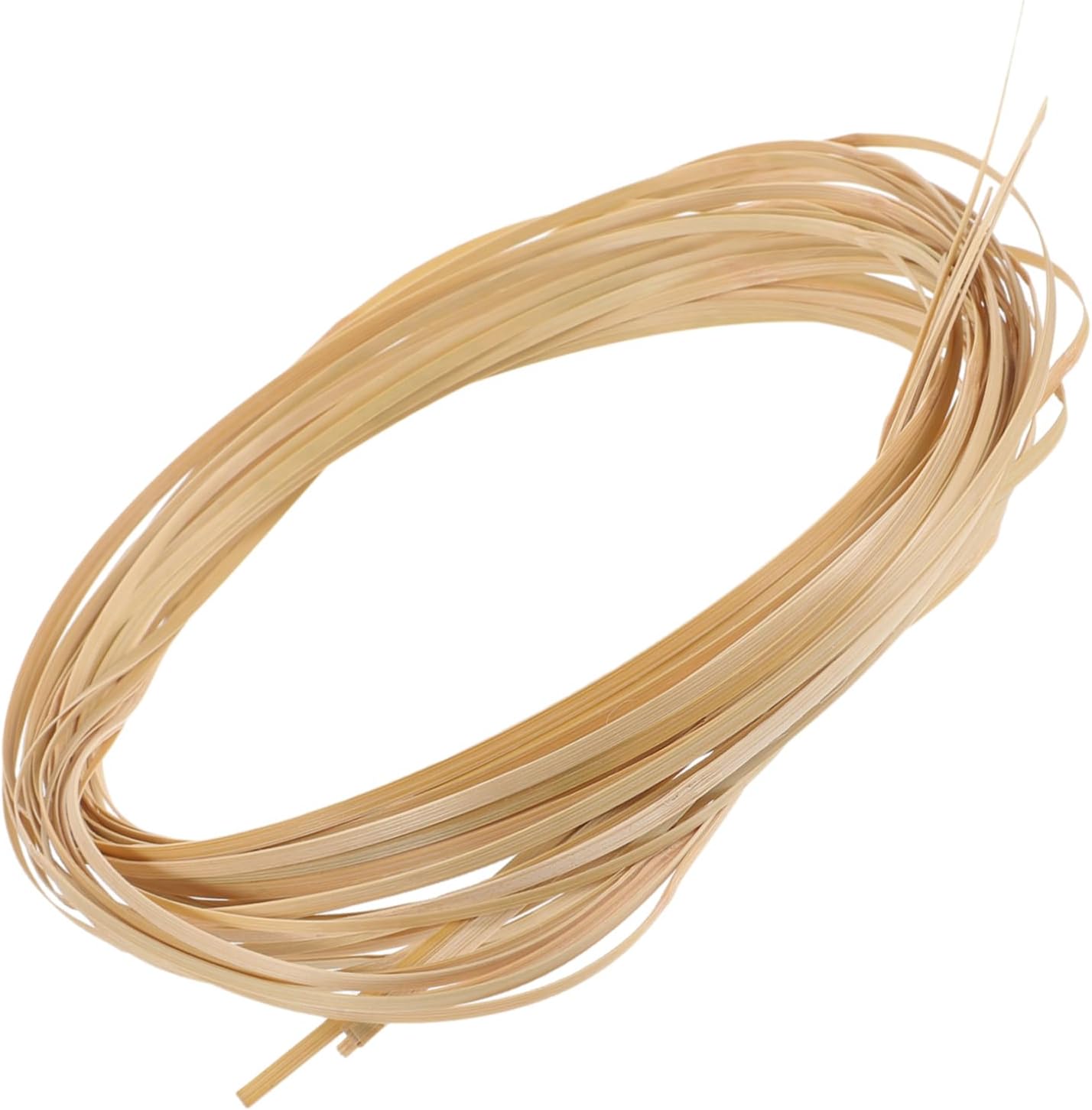 Hohopeti 3rolls Weaving Strips Flat Craft Material for Basket Weaving Easy to Shape for Furniture and Macrame Supplies