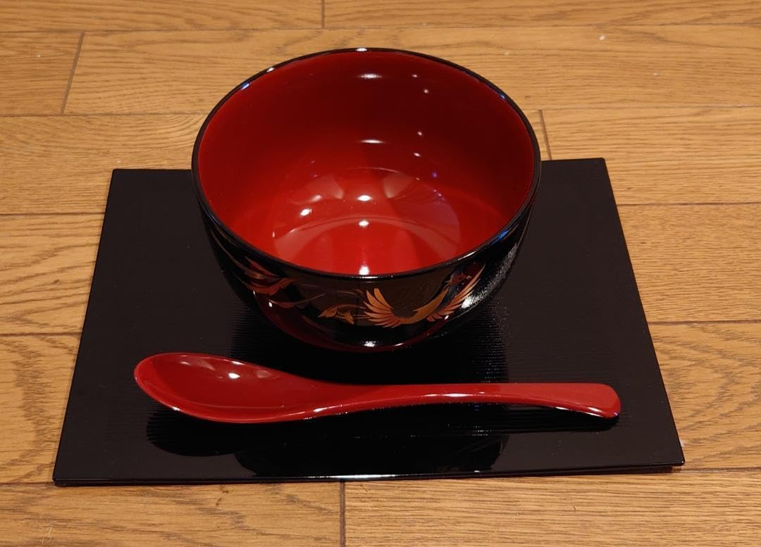 新品 特選 会津塗り お吸い物椀 蓋付き 5客 漆器 梅模様 桐箱 特選漆器 お吸い物椀 蓋付き 5客 漆器 梅模様 桐箱