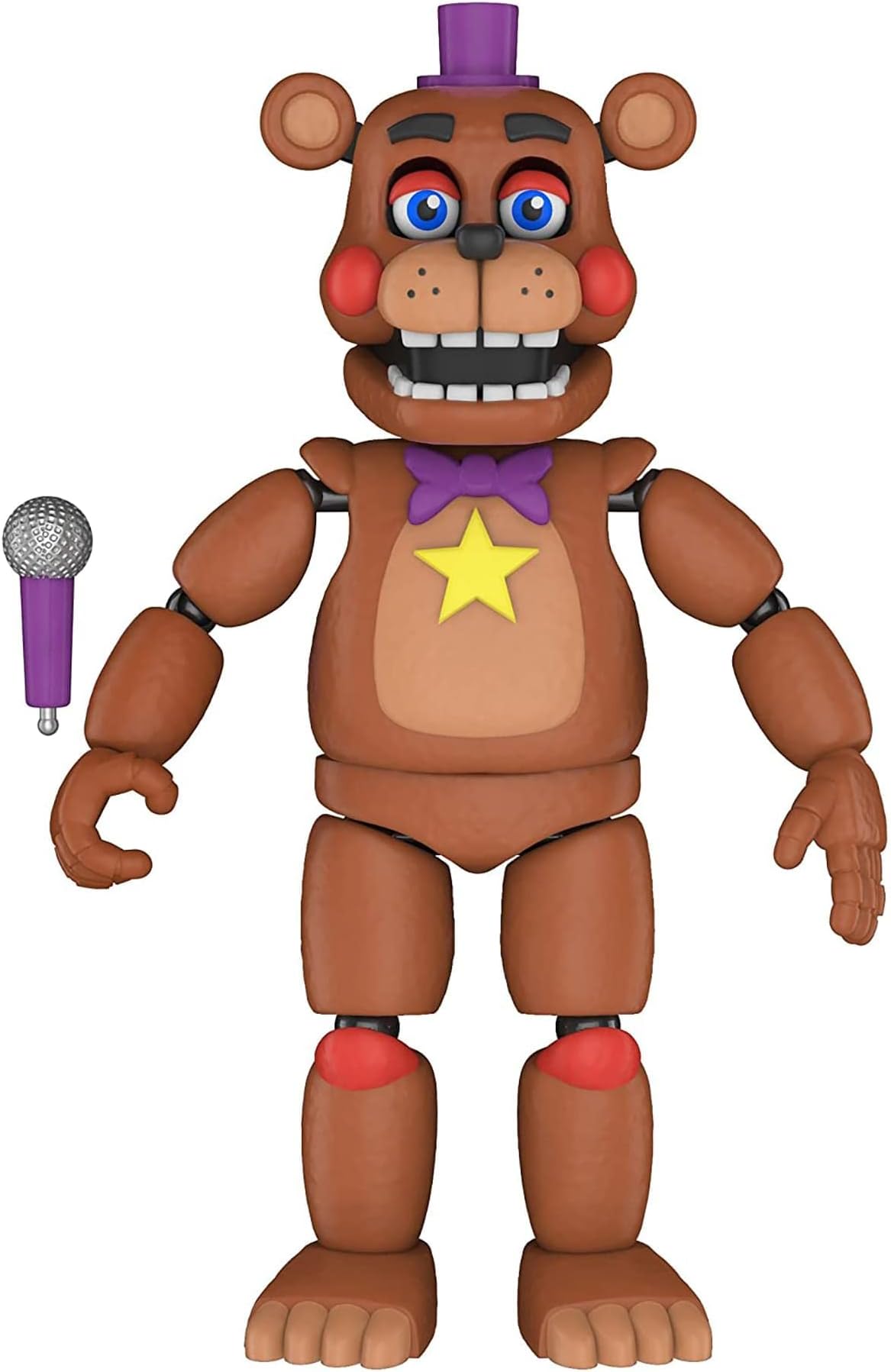 Action Figure: Five Nights At Freddy's (FNAF) Pizza Sim: Rockstar Freddy Fazbear Collectible - FNAF Pizza Simulator - Collectible - Gift Idea - Official Merchandise - Video Games Fans