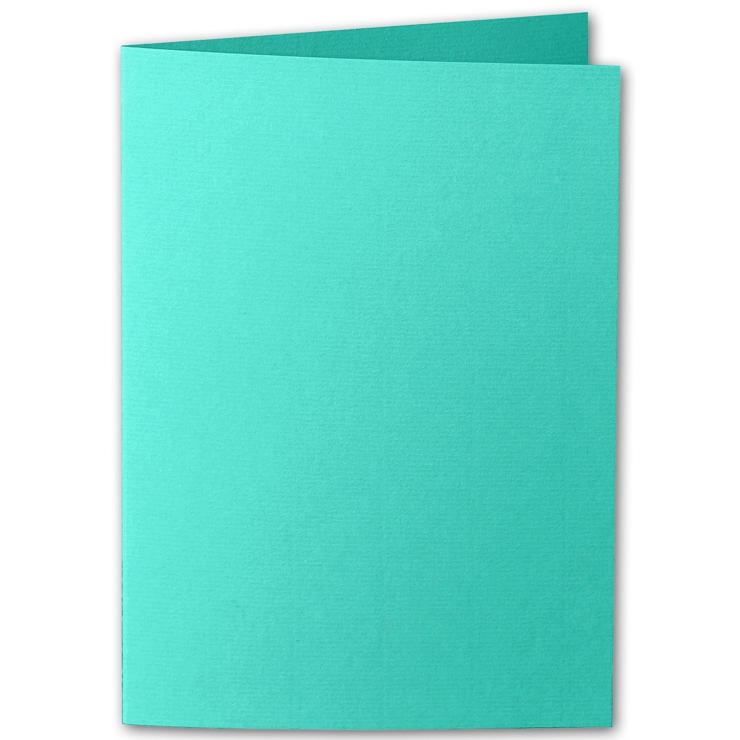 ARTOZ 75 x DIN A5 kartki składane – szmaragdowa zieleń (zielona) prążkowane, 148 x 210 mm, kartki składane podwyższone, podwójne, puste kartki o gramaturze 220 g/m², szlachetne prążkowanie Egoutteur