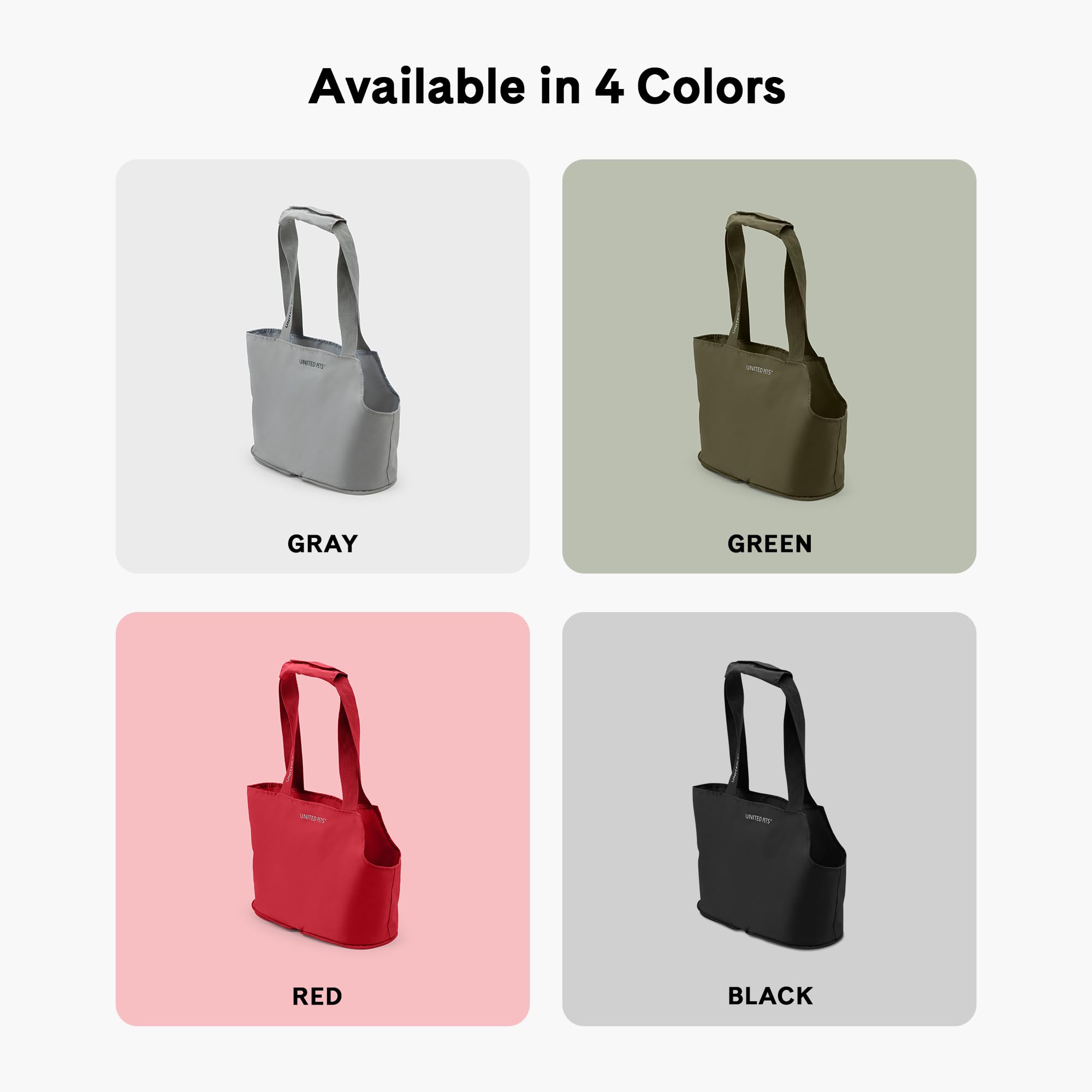 UNITED PETS Lazy Dog Borsa Trasportino per Cani Piccoli, Trasportino per Piccoli Animali Domestici, di Design, Leggera, Pieghevole, Rosso