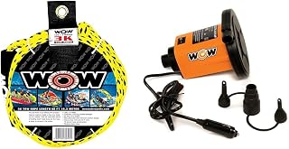 WOW Sports 3k 60 ft. Tow Rope with Floating Foam Buoy 1 2 or 3 Person Tow Rope for Boating, 17-3030