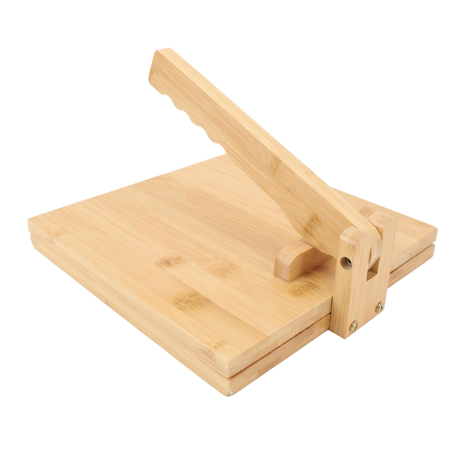 Wooden Tortilla Press Maker, Rustproof Hinge, Easy, Quick Meals, Restaurant Quality, Multipurpose Dough Press, Fun & Admiration, Includes Parchment Paper, Pizza
