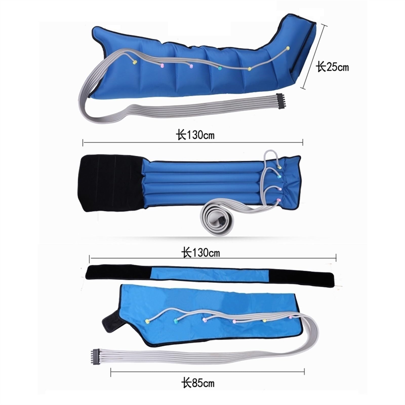 Bein Kompression Massager Fuß und Kalb Massager Maschine für Füße Beine Kälber Muskelentspannung mit Remote-Contor für Beine Schmerzlinderung Ermüdung (Color : 1 arm 2 leg 1 belt and machine, Size :
